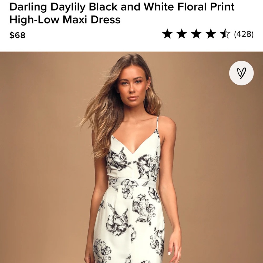 Lulus high low midi dress